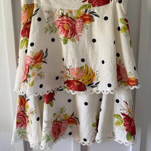 Farm RIO tiered skirt Size Large